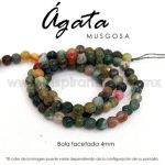 Ágata Musgosa bola facetada 4 mm
