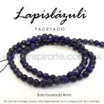 Lapislázuli, bola facetada 4mm