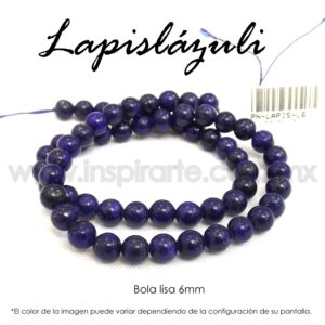 Lapislázuli, bola lisa 6mm