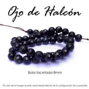 Ojo de Halcón, bola facetada 8mm